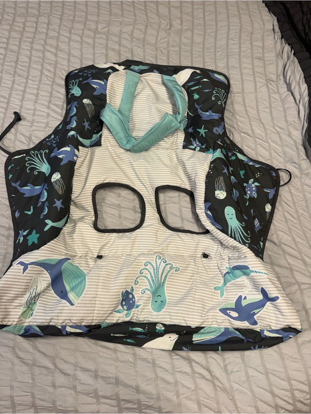 Preowned Sealife Baby Shopping Cart High Chair Cover Item #PHK7829